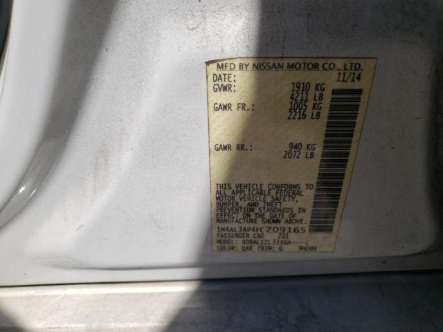 Photo 10 from auction – 2015 NISSAN ALTIMA 2.5 with VIN 1N4AL3AP4FC209165