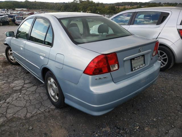 Photo 3 from auction – 2005 HONDA CIVIC HYBR with VIN JHMES95675S002341
