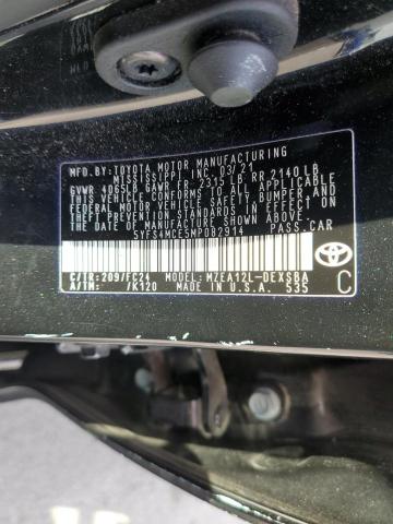 Photo 10 from auction – 2021 TOYOTA COROLLA SE with VIN 5YFS4MCE5MP082914