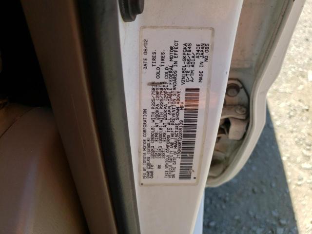 Photo 10 from auction – 2002 TOYOTA 4RUNNER SR with VIN JT3GN86R720255109