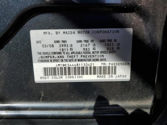 Photo 10 from auction – 2008 MAZDA 3 HATCHBAC with VIN JM1BK344481130421