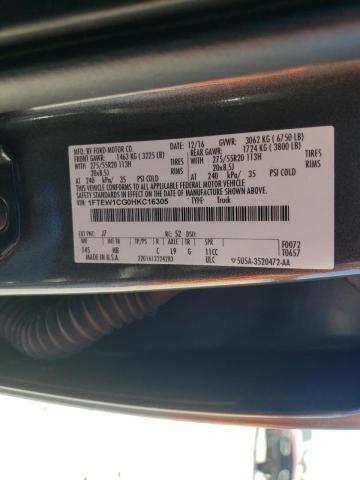 Photo 10 from auction – 2017 FORD F150 SUPER with VIN 1FTEW1CG0HKC16305