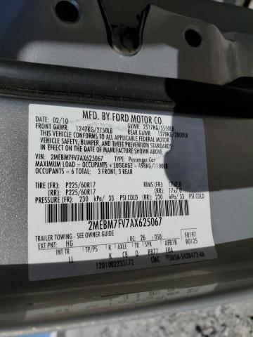 Photo 10 from auction – 2010 MERCURY GRAND MARQ with VIN 2MEBM7FV7AX625067