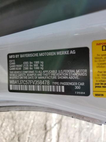 Photo 10 from auction – 2015 BMW M235I with VIN WBA1J7C57FV358478