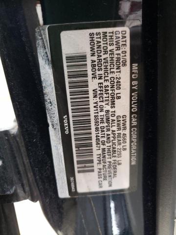 Photo 10 from auction – 2006 VOLVO S80 2.5T with VIN YV1TS592461445671