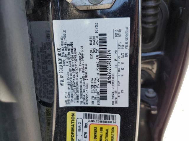 Photo 10 from auction – 2014 LINCOLN MKZ with VIN 3LN6L2G96ER818174
