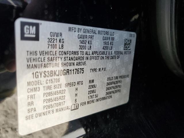 Photo 10 from auction – 2016 CADILLAC ESCALADE L with VIN 1GYS3BKJ0GR117675