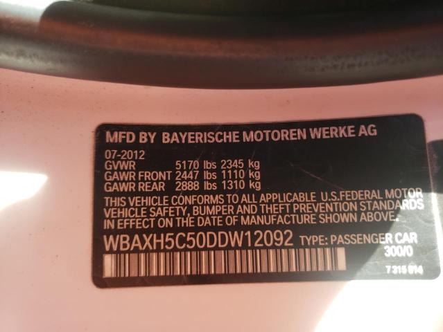 Photo 10 from auction – 2013 BMW 528 XI with VIN WBAXH5C50DDW12092