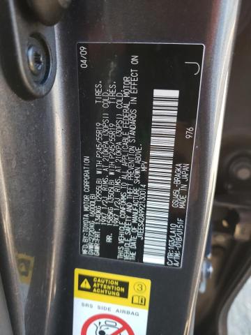 Foto 10 de la subasta – 2009 TOYOTA HIGHLANDER con VIN JTEES42A992130014