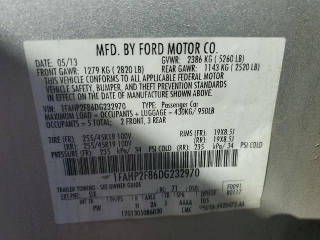 Photo 10 from auction – 2013 FORD TAURUS LIM with VIN 1FAHP2F86DG232970