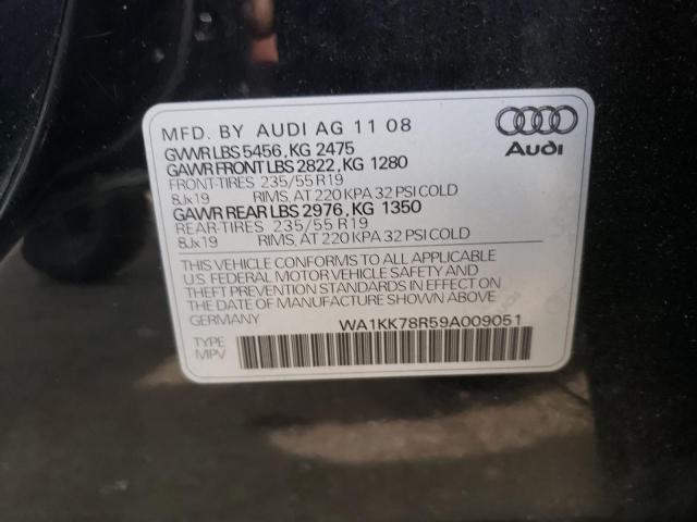 Photo 10 from auction – 2009 AUDI Q5 3.2 with VIN WA1KK78R59A009051