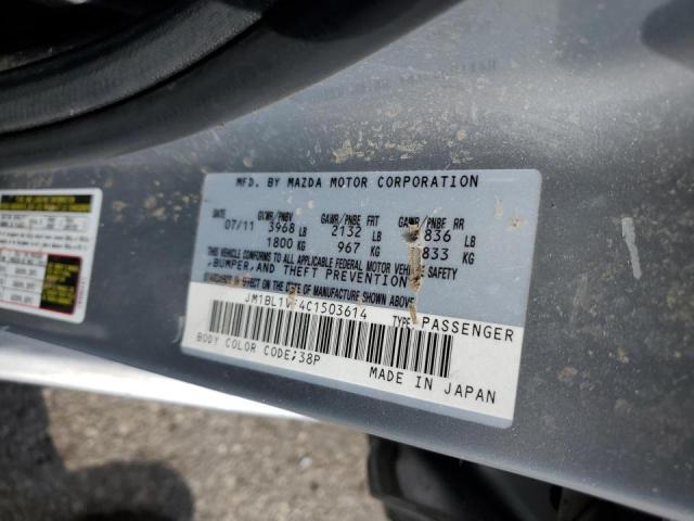 Photo 10 from auction – 2012 MAZDA 3 I with VIN JM1BL1VF4C1503614