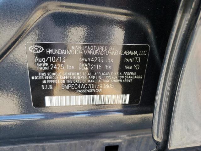 Photo 10 from auction – 2013 HYUNDAI SONATA SE with VIN 5NPEC4AC7DH793805