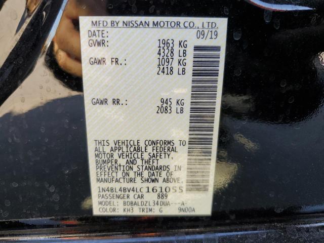 Photo 10 from auction – 2020 NISSAN ALTIMA S with VIN 1N4BL4BV4LC161055
