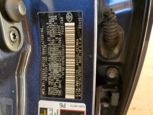 Photo 10 from auction – 2017 TOYOTA CAMRY LE with VIN 4T1BF1FK7HU705612