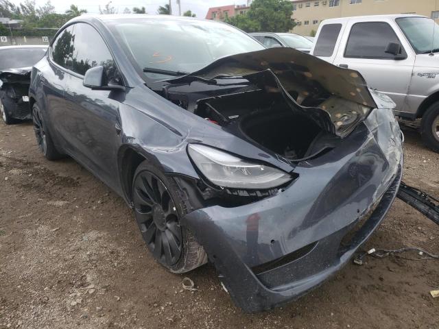TESLA MODEL Y 2022 with VIN 7SAYGDEF5NF467705 - Photo from auction