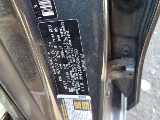 Photo 10 from auction – 2022 KIA FORTE FE with VIN 3KPF24AD6NE447380
