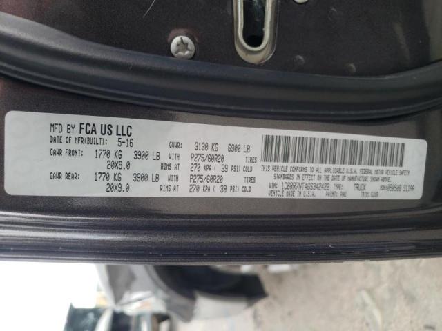 Photo 10 from auction – 2016 RAM 1500 LARAM with VIN 1C6RR7NT4GS342422