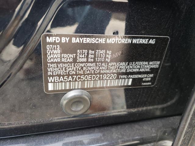 Photo 10 from auction – 2014 BMW 528 XI with VIN WBA5A7C50ED219220