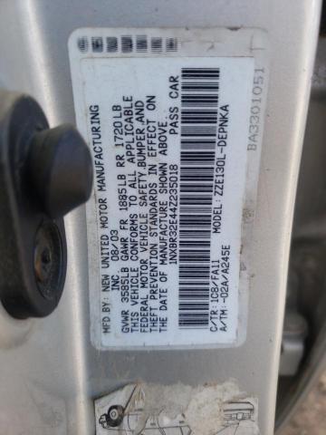 Photo 10 from auction – 2004 TOYOTA COROLLA CE with VIN 1NXBR32E44Z235018