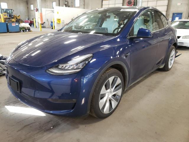 Photo 2 from auction – 2020 TESLA MODEL Y with VIN 5YJYGDEE3LF032490