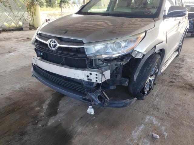 Photo 9 from auction – 2016 TOYOTA HIGHLANDER with VIN 5TDKKRFH0GS159046