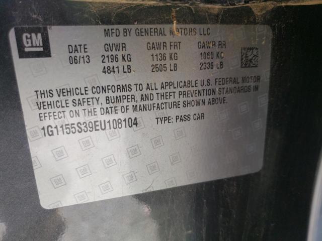 Photo 10 from auction – 2014 CHEVROLET IMPALA LTZ with VIN 1G1155S39EU108104