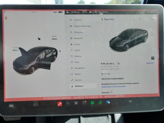 Photo 8 from auction – 2021 TESLA MODEL 3 with VIN 5YJ3E1EB4MF084653