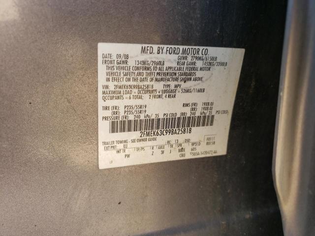 Photo 10 from auction – 2009 FORD FLEX LIMIT with VIN 2FMEK63C99BA25818