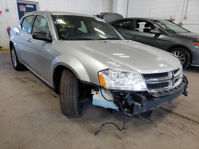 DODGE AVENGER SE 2012 with VIN 1C3CDZAB5CN214368 - Photo from auction