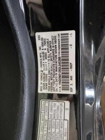 Photo 10 from auction – 2003 HONDA CIVIC DX with VIN 1HGEM21283L045388