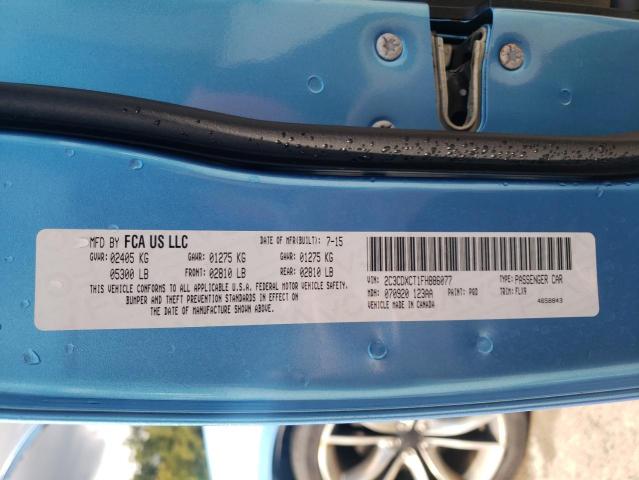 Photo 10 from auction – 2015 DODGE CHARGER R/ with VIN 2C3CDXCT1FH886077