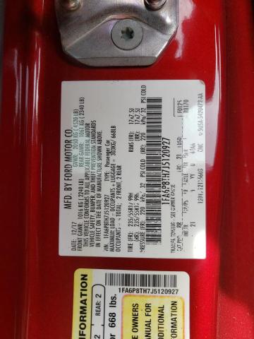 Photo 10 from auction – 2018 FORD MUSTANG with VIN 1FA6P8TH7J5120927