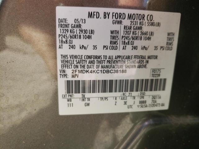 Photo 10 from auction – 2013 FORD EDGE LIMIT with VIN 2FMDK4KC1DBC38188