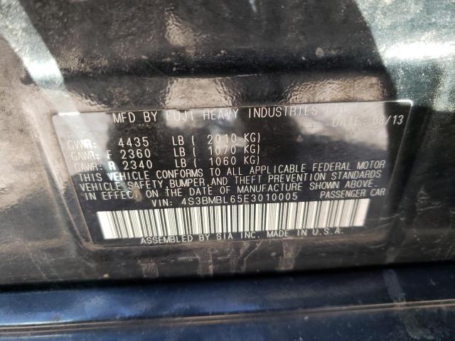 Photo 10 from auction – 2014 SUBARU LEGACY 2.5 with VIN 4S3BMBL65E3010005