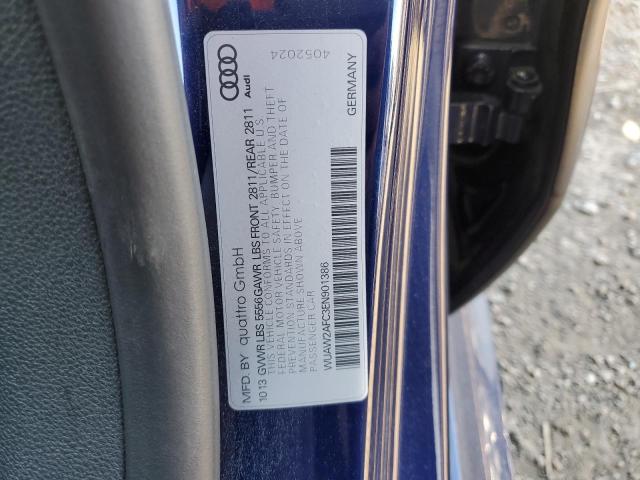 Photo 10 from auction – 2014 AUDI RS7 with VIN WUAW2AFC3EN901386