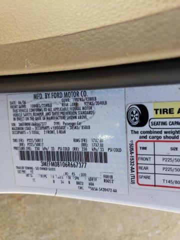 Photo 10 from auction – 2006 MERCURY MILAN PREM with VIN 3MEFM08106R667377