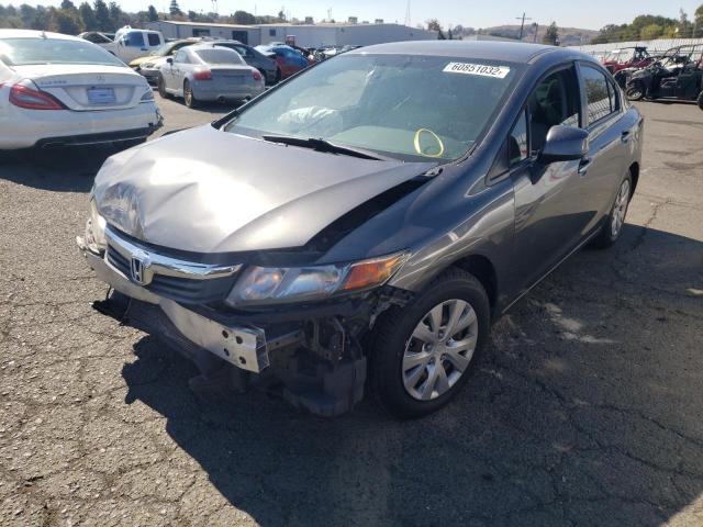 Photo 2 from auction – 2012 HONDA CIVIC LX with VIN 19XFB2F50CE362733