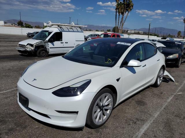 TESLA MODEL 3 2022 with VIN 5YJ3E1EA7NF144756 - Photo from auction