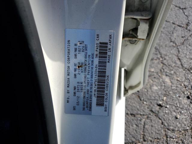 Photo 10 from auction – 2012 MAZDA 3 I with VIN JM1BL1W76C1630484