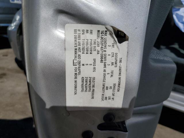 Photo 10 from auction – 2003 CHEVROLET CAVALIER with VIN 1G1JC52F437139840