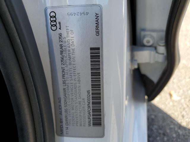 Foto 10 de la subasta – 2015 AUDI A6 PREMIUM con VIN WAUFGAFC9FN033245