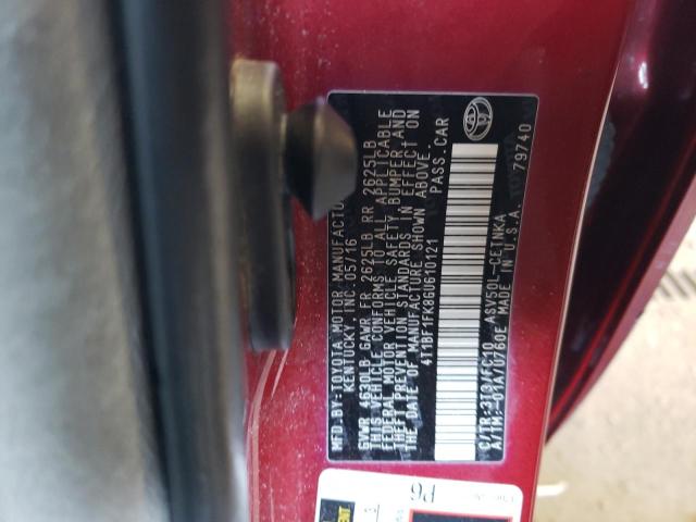 Photo 10 from auction – 2016 TOYOTA CAMRY LE with VIN 4T1BF1FK8GU610121