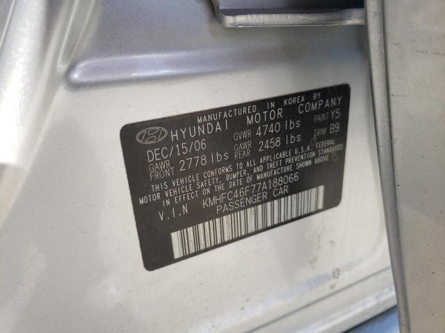 Photo 10 from auction – 2007 HYUNDAI AZERA SE with VIN KMHFC46F77A188066