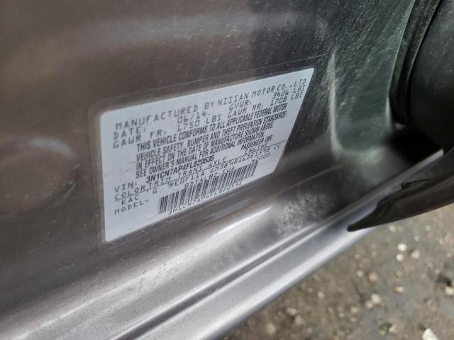 Photo 10 from auction – 2015 NISSAN VERSA with VIN 3N1CN7AP4FL820535