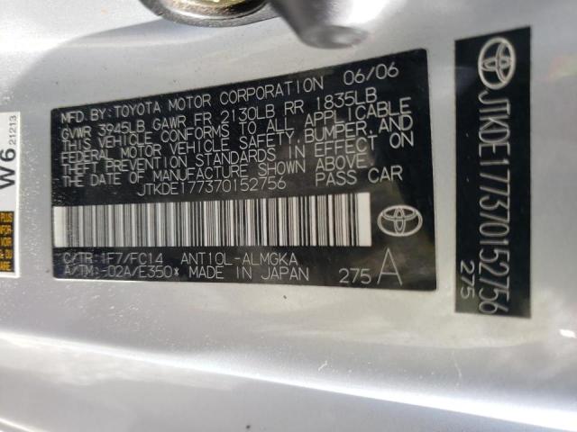 Photo 10 from auction – 2007 TOYOTA SCION with VIN JTKDE177370152756