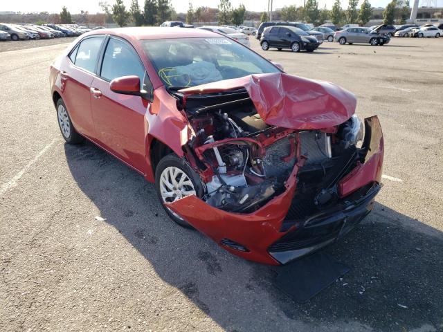 TOYOTA COROLLA L 2018 with VIN 5YFBURHE6JP845301 - Photo from auction