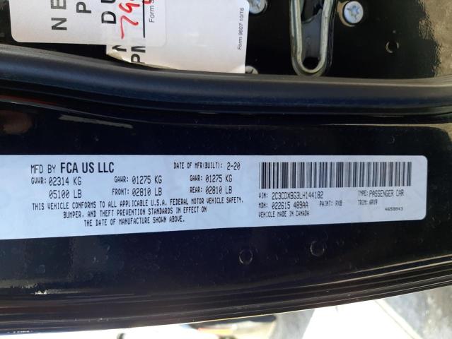 Photo 10 from auction – 2020 DODGE CHARGER SX with VIN 2C3CDXBG3LH144182