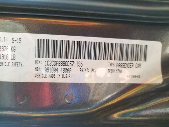 Photo 10 from auction – 2016 DODGE DART SXT with VIN 1C3CDFBB8GD571195