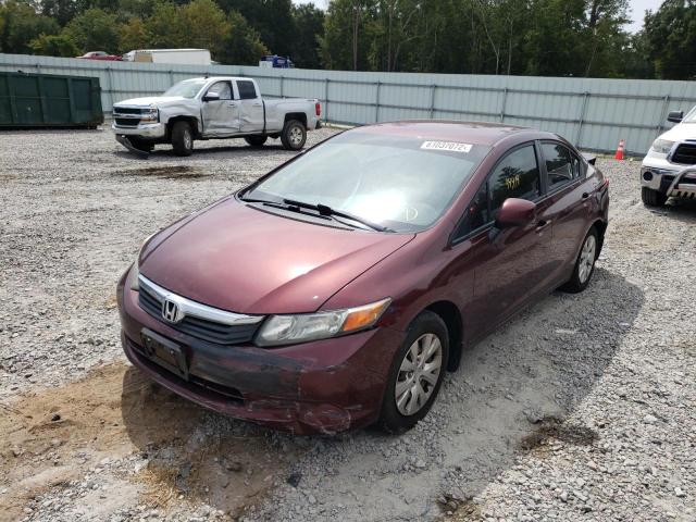 Photo 2 from auction – 2012 HONDA CIVIC LX with VIN 19XFB2F55CE030979
